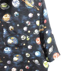 正規品　ルイヴィトンLouis Vuitton ロゴ半袖シャツネイビーアロハ柄 org.jpg