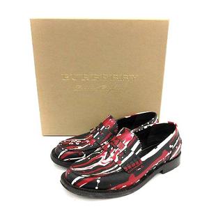 バーバリー BURBERRY コインローファー レザー ペイント 36 23.0cm 黒 