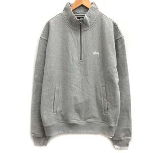 STUSSY ベージュ ハーフジップ トレーナー M Stussy ベージュ ハーフジップ トレーナー M - メルカリ