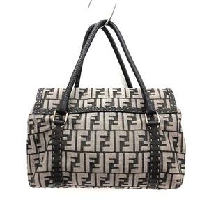 FENDI フェンディ セレリア リンダ ズッカ柄 レザーハンドバッグ FENDI フェンディ セレリア リンダ ズッカ柄 レザーハンドバッグ
