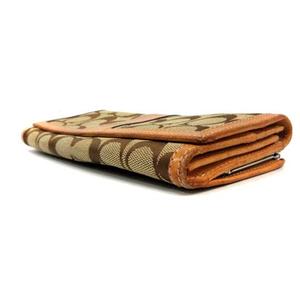コーチ COACH 長財布 二つ折り がま口 シグネチャー キャンバス