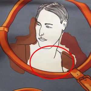 エルメス HERMES ポワントゥ スカーフ 三角 シルク イラスト 総柄