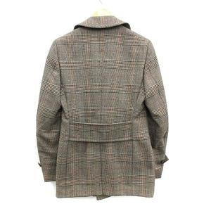 グッチ GUCCI Pコート ピーコート アウター ミドル丈 千鳥格子 ウール 