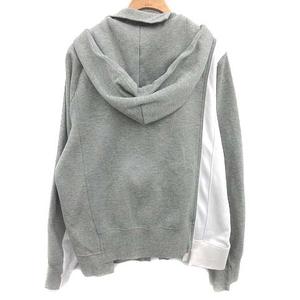 ナイキ NIKE サカイ sacai 19AW ダブルジップ フーディ パーカー