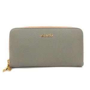 ガガミラノ GaGa MILANO 長財布 ラウンドファスナー レザー グレージュ 