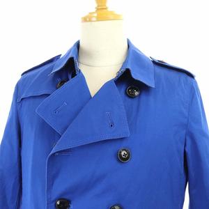 バーバリーブルーレーベル　ナイロンコート　ネイビー　38 八分袖 Aライン バーバリーブラックレーベル BURBERRY BLACK LABEL ダブルトレンチ