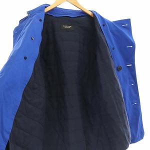 バーバリーブルーレーベル　ナイロンコート　ネイビー　38 八分袖 Aライン バーバリーブラックレーベル BURBERRY BLACK LABEL ダブルトレンチ