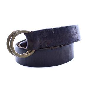 ダブルアールエル RRL ラルフローレン レザー リングベルト 36 茶 