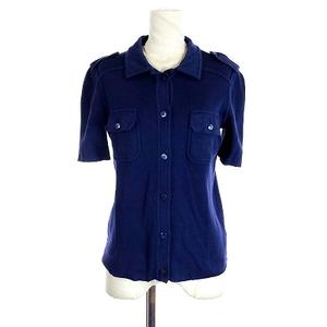 PRADA プラダ ポロシャツ レディース 半袖 ネイビー プラダ PRADA