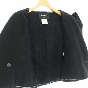 シャネル CHANEL 12P ココマーク ツイード テーラードジャケット  