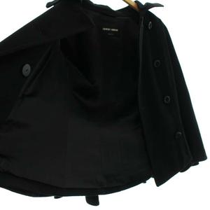 ジョルジオアルマーニ GIORGIO ARMANI ポンチョ ケープ アウター 黒