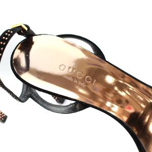 グッチ GUCCI ストラップ サンダル ピンヒール ハイヒール スタッズ 