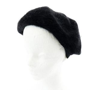 カシラ Ca4la ベレー帽 帽子 ファー アンゴラ ウール混 黒 ブラック Hz5 レディース 081 ベクトルパーク
