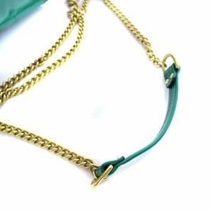 ✨未使用✨ COACH リュック ターンロック チェーン シルバー 緑 ✨未使用✨ COACH リュック ターンロック チェーン シルバー 緑