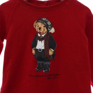 【新品未使用】ラルフローレン　ポロベア　スウェットワンピース140 ラルフローレン RALPH LAUREN キッズ スウェットワンピース 長袖