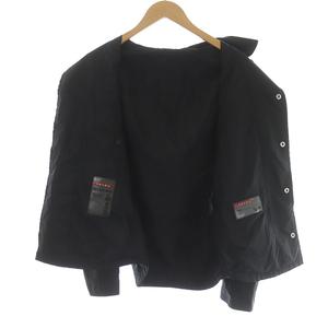 プラダスポーツ PRADA SPORT コーチジャケット ロゴ ナイロン 44 XS 黒