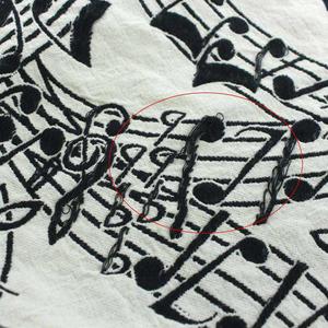 ナンバーナイン　音符柄ストール　黒×白 NUMBER(N)INE ナンバーナイン 07SS 音符柄ストール - メルカリ