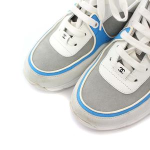 【正規】極美 シャネル CHANEL G33746 ココマーク スニーカー 40 シャネル CHANEL 18AW サイドココ ココマーク スニーカー シューズ