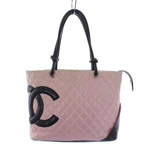 CHANEL カンボンライン 黒×ピンク 楽天市場】【バッグ】CHANEL シャネル カンボンライン ラージ