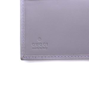 グッチ GUCCI GG柄 Wホック 二つ折り財布 キャンバス 紫 ラベンダー 
