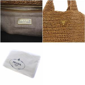 美品正規品 PRADA ラフィアトートバッグ ベージュ　カゴバッグ 楽天市場】【バッグ】PRADA プラダ ラフィアクロケット