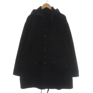 エンジニアードガーメンツ Engineered Garments Madison Parka Fake Melton フーデッドコート ロング丈 黒 ブラック /SI36 メンズ
