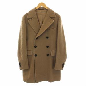 タリアトーレ TAGLIATORE ダブル コート ネップ加工 クルミボタン アウター 48/8R M ベージュ /YM メンズ