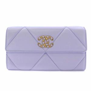 CHANEL パープル キルティング 長財布 定番人気☆長く使える♪】CHANEL 長財布 パープル (CHANEL/長財布
