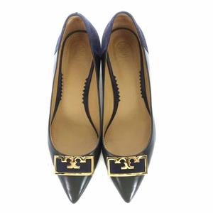 トリーバーチ TORY BURCH パンプス レザー スエード 切替 ポイン