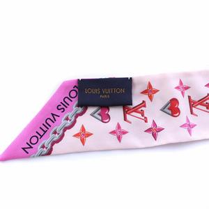 LOUIS VUITTON バンドー　ピンク LOUIS VUITTON ルイヴィトン バンドー モノグラム スカーフ
