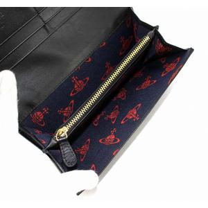 Vivienne Westwood  長財布　二つ折り　オーブ　レザー　ブラック ヴィヴィアンウエストウッド Vivienne Westwood オーブ 長財布