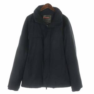 プラダスポーツ GORE-TEX 中綿ジャケット ジップアップ 48 M 黒 プラダ