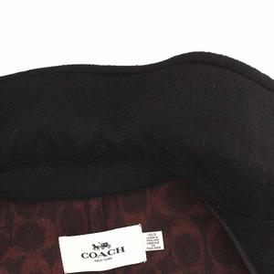 コーチCOACH【未使用】裏地シグネチャー総柄ケープコート ダブルフェイス黒 コーチCOACH【未使用】裏地シグネチャー総柄ケープコート ダブル