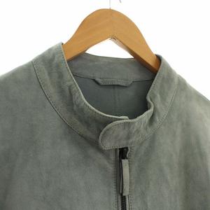 エンポリオアルマーニ ゴートスキン スエード シングルライダースジャケット エンポリオアルマーニ ゴートスキン スエード シングルライダース