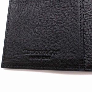 ティファニー TIFFANY & CO. レザー パスポートケース カバー 黒