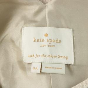 ケイトスペード KATE SPADE フレアワンピース ひざ丈 リネン 麻 刺繍 