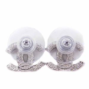 シャネル CHANEL ピアス ココマーク ラインストーン F18V シルバー色