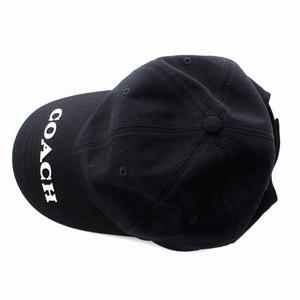 コーチ COACH 帽子 キャップ ロゴ 野球帽 コットン 56-60cm 黒