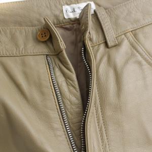 ポールスミス PAUL SMITH カウレザーパンツ ジップフライ 韓国製 31 M 