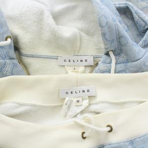 CELINE ライトブルー フルジップパーカー