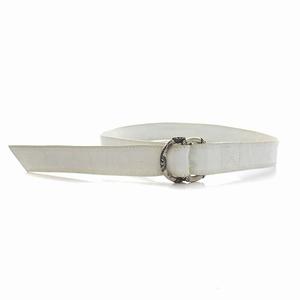 エンポリオアルマーニ EMPORIO ARMANI レザー ベルト 60cm 白