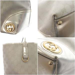 GUCCI シルバー トートバッグ GUCCI グッチ トートバッグ レディース ベージュ/ブルー