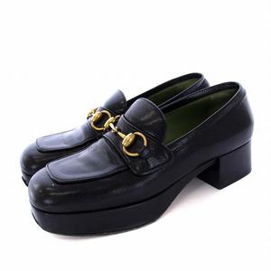 グッチ GUCCI ホースビットローファー プラットフォーム チャン