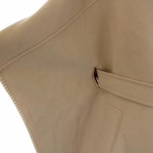 未使用品 コーチ COACH WOOL CAPE ジップウールコート ポンチョ ロング
