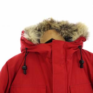 カナダグース 旧ロゴ フード マウンテンパーカー コットン/ナイロン レッド M カナダグース CANADA GOOSE 旧タグ EXPEDITION PARKA エクスペ