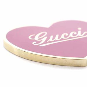 GUCCI ハート型ミラー ピンク ロゴ入り GUCCI ハート型ミラー ピンク ロゴ入り GUCCI ハート型ミラー ピンク