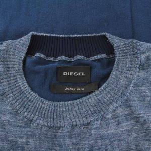 ディーゼル DIESEL ニット セーター パッチワーク クルーネック 長袖 
