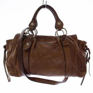 ミュウミュウ miumiu ショルダーバッグ ハンドバッグ 2way フリンジ 