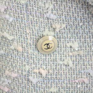 シャネル CHANEL 07C ツイードコート アウター ロング ココマーク ココ  