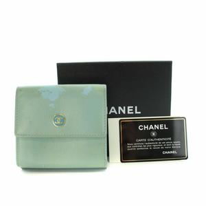 シャネル CHANEL 財布 二つ折り コンパクト財布 小銭入れ Wホック ココ